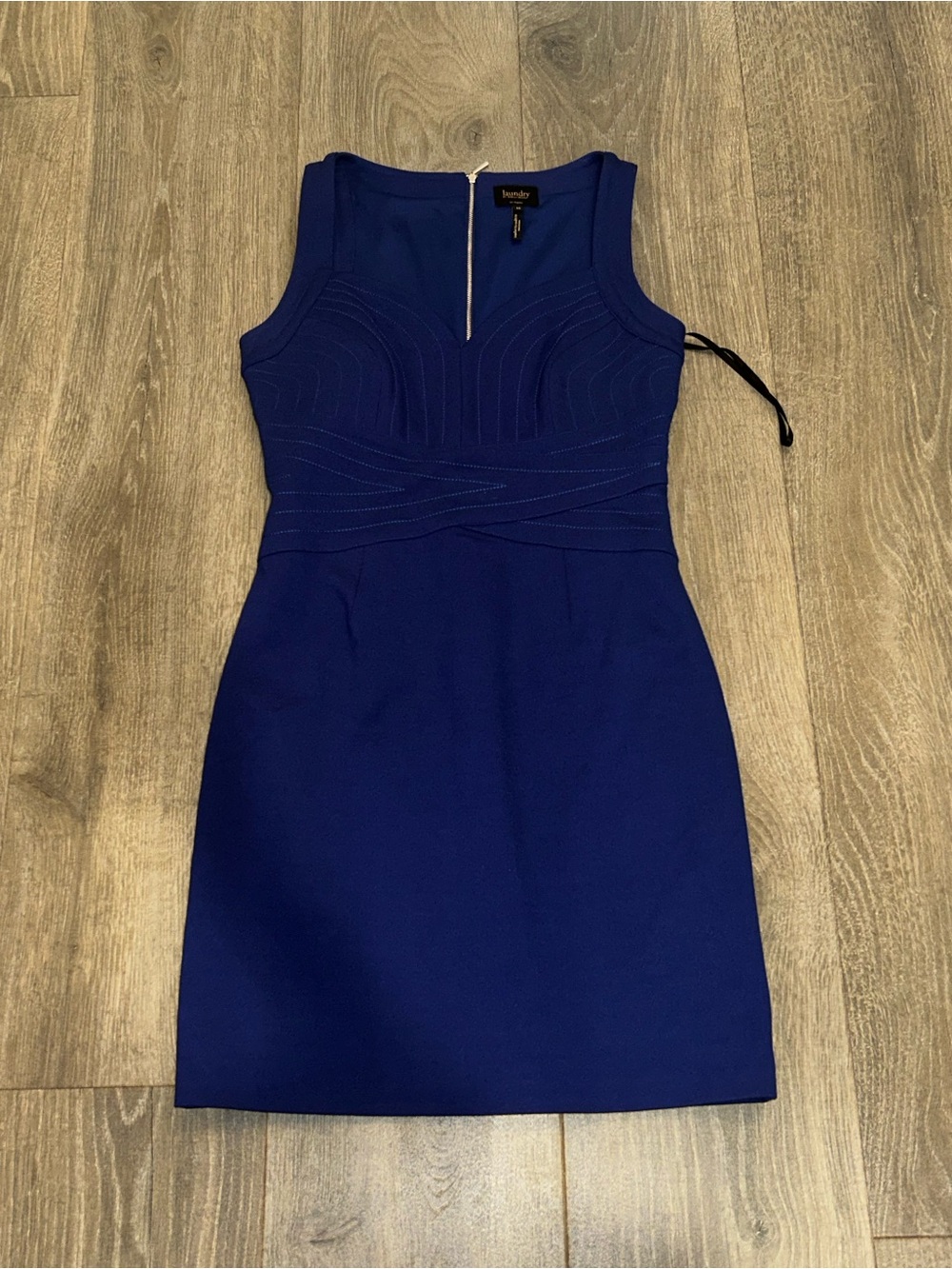 bebe Cobalt Blue Sleeveless Sheath Mini Dress